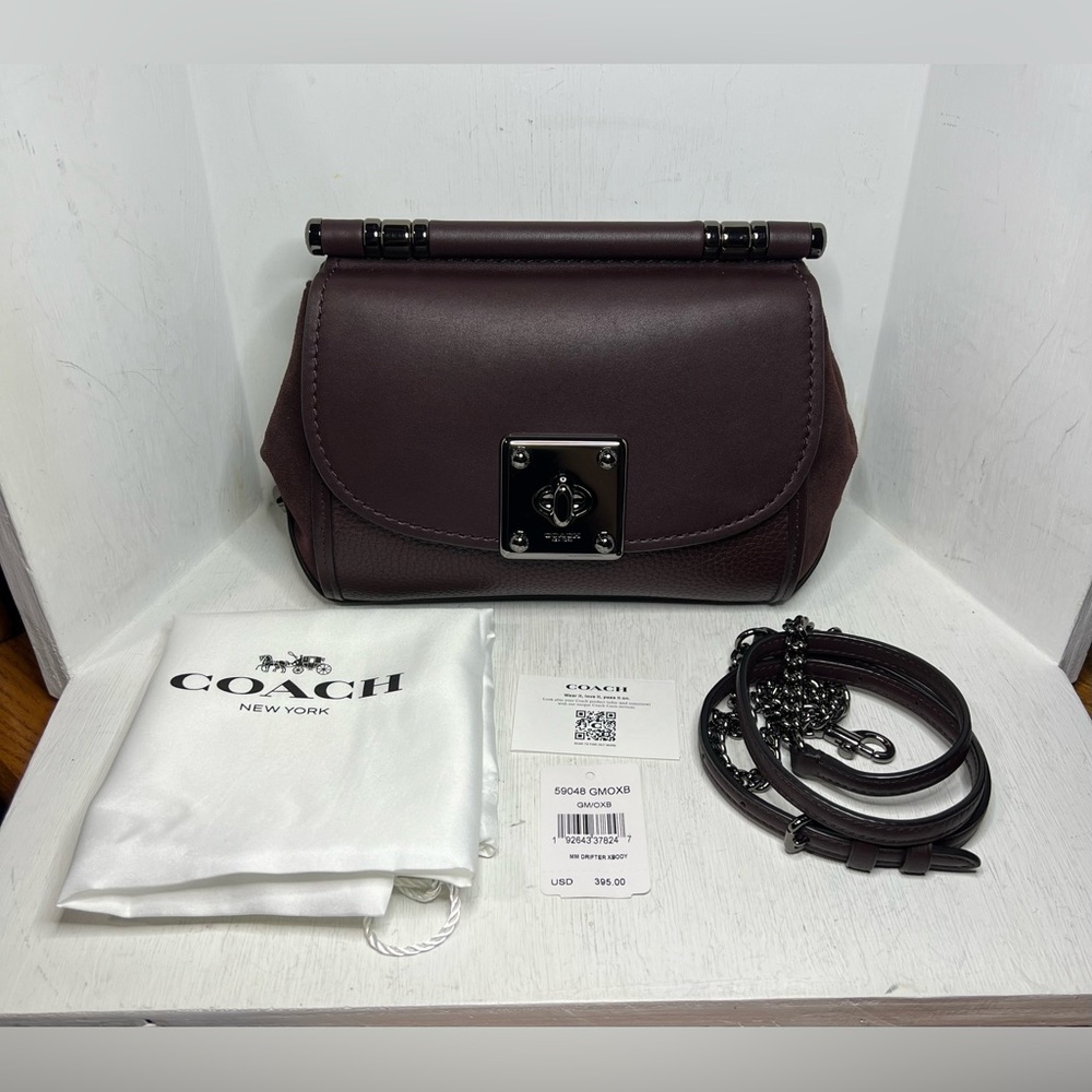 Coach Drifter Crossbody in the color GM/Oxblood